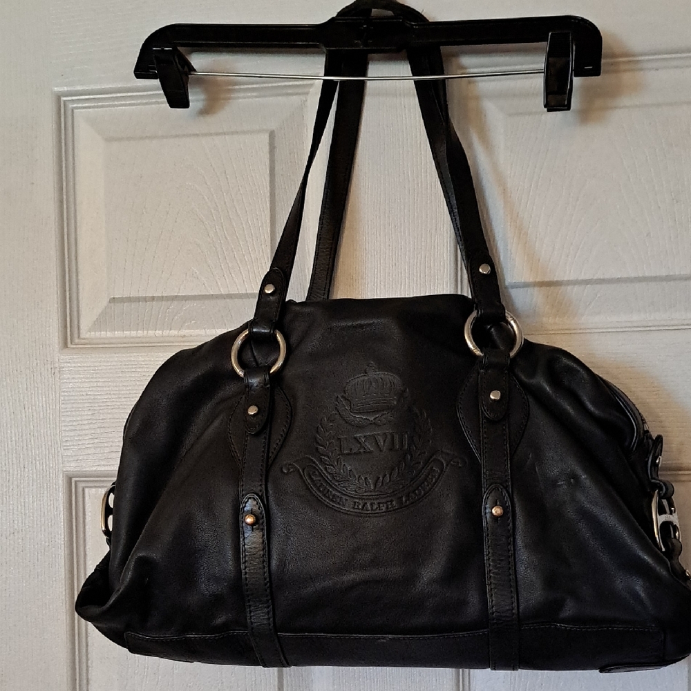 Ralph Lauren Black Leather Bag